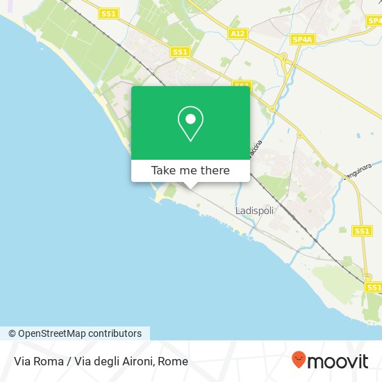 Via Roma / Via degli Aironi map