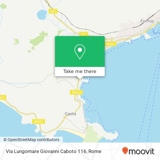 Via Lungomare Giovanni Caboto 116 map