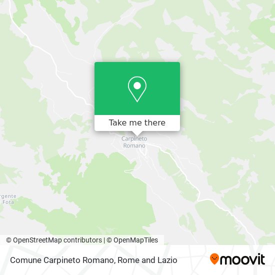 Comune Carpineto Romano map