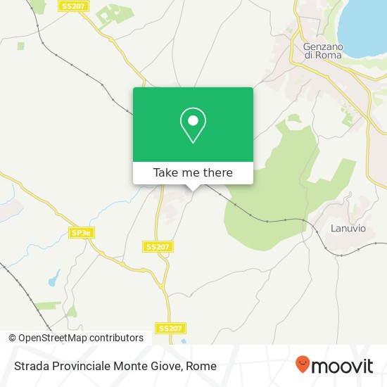 Strada Provinciale Monte Giove map