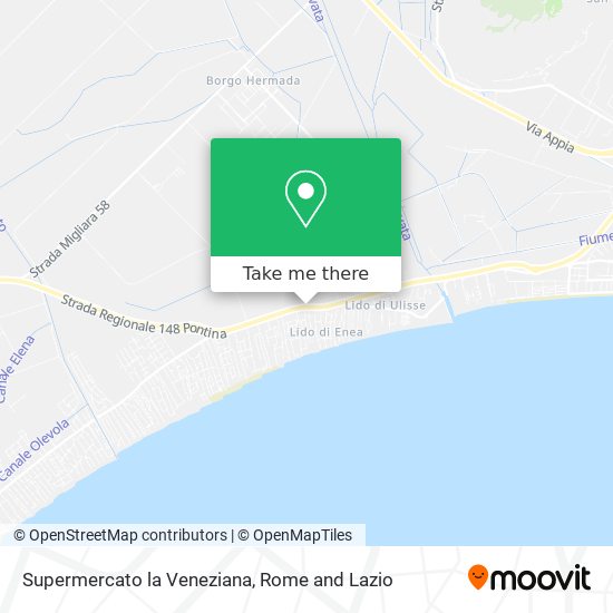 Supermercato la Veneziana map