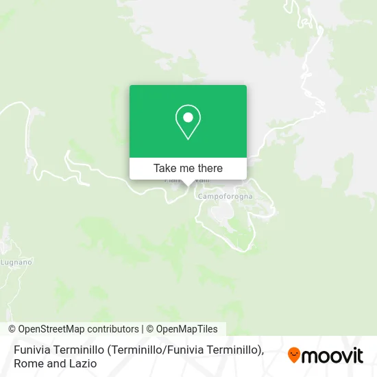 Terminillo Cable Car map