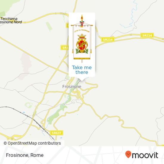 Frosinone map