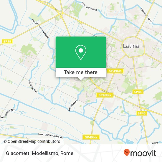 Giacometti Modellismo map