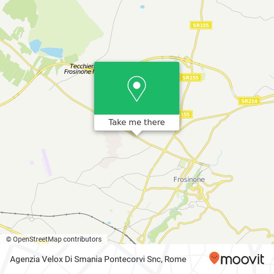 Agenzia Velox Di Smania Pontecorvi Snc map