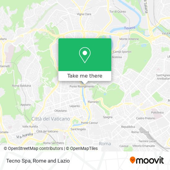 Tecno Spa map