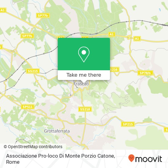 Associazione Pro-loco Di Monte Porzio Catone map