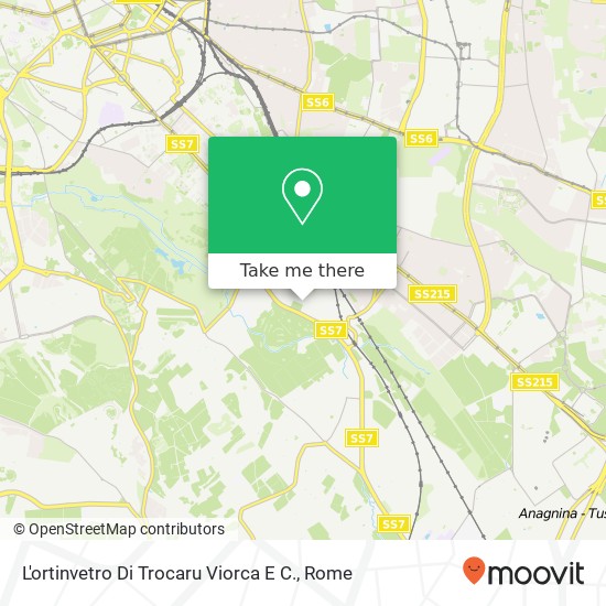 L'ortinvetro Di Trocaru Viorca E C. map