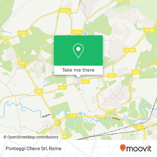 Ponteggi Chece Srl map