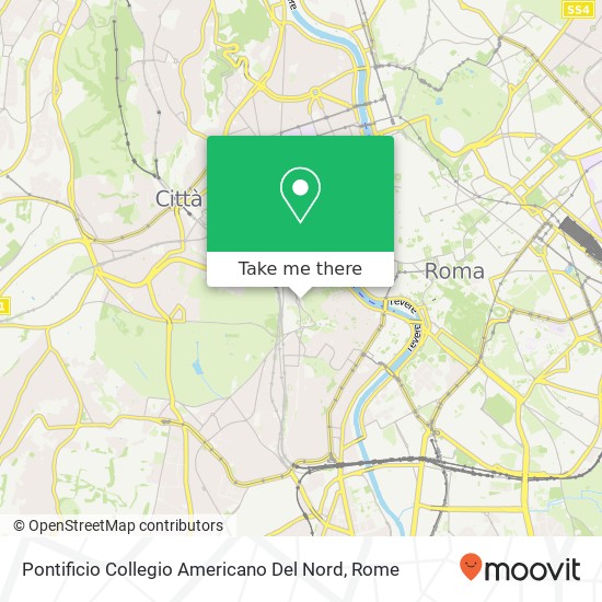 Pontificio Collegio Americano Del Nord map