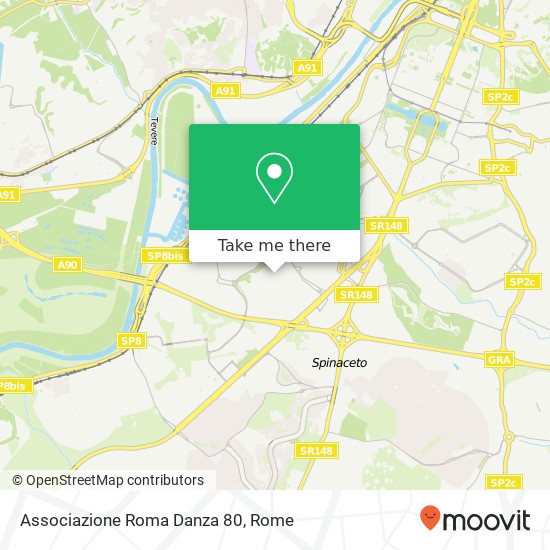 Associazione Roma Danza 80 map