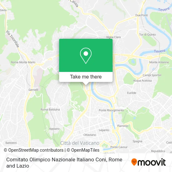 Comitato Olimpico Nazionale Italiano Coni map
