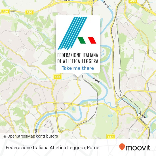 Federazione Italiana Atletica Leggera map