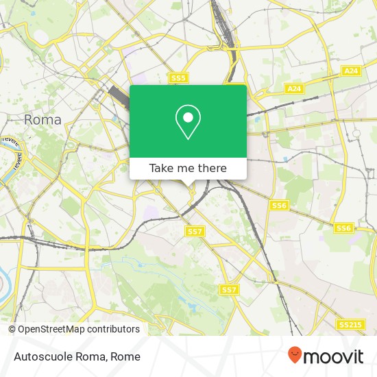 Autoscuole Roma map