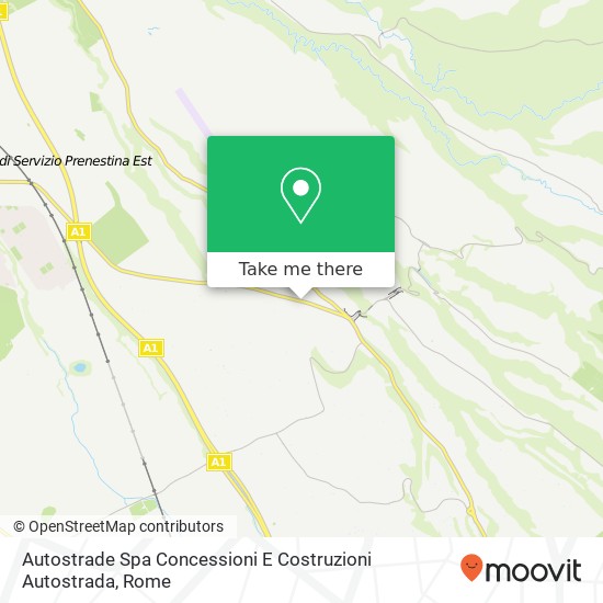 Autostrade Spa Concessioni E Costruzioni Autostrada map