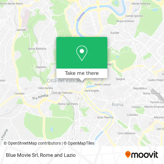Blue Movie Srl map