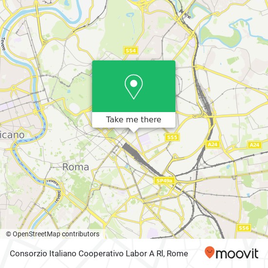 Consorzio Italiano Cooperativo Labor A Rl map