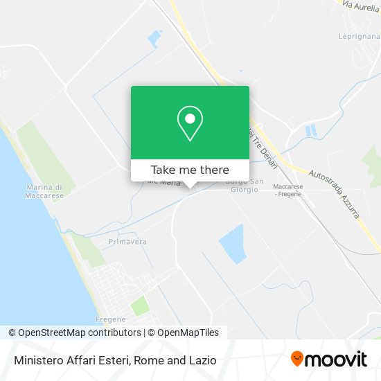 Ministero Affari Esteri map