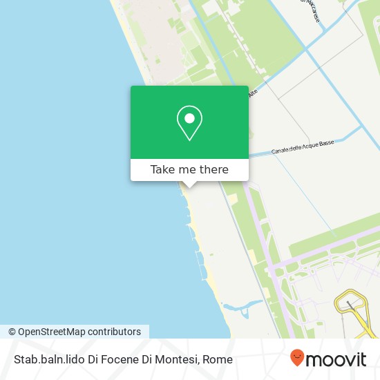 Stab.baln.lido Di Focene Di Montesi map