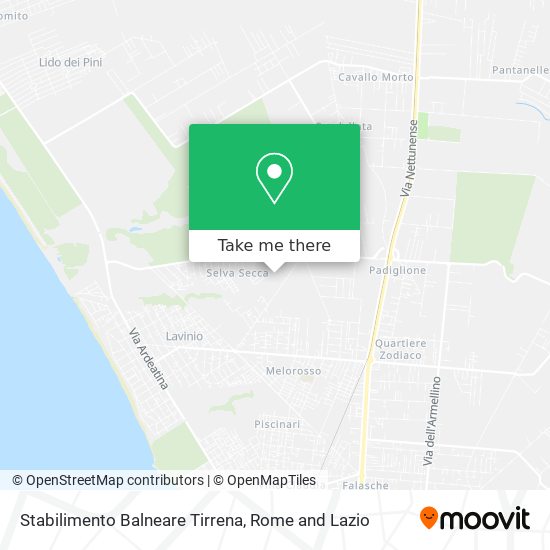 Stabilimento Balneare Tirrena map