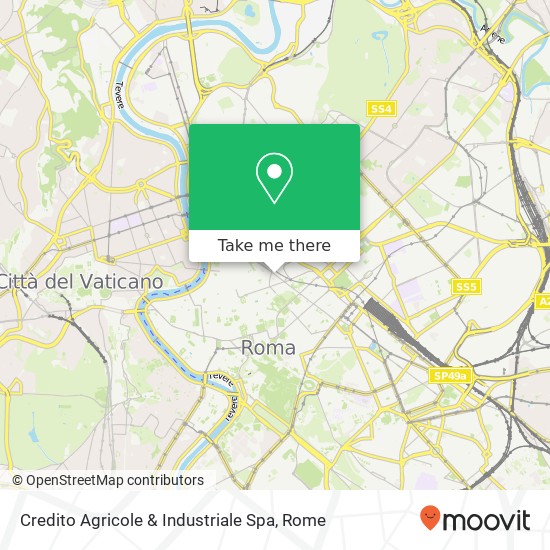 Credito Agricole & Industriale Spa map