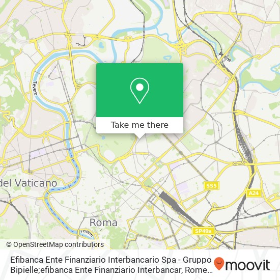 Efibanca Ente Finanziario Interbancario Spa - Gruppo Bipielle;efibanca Ente Finanziario Interbancar map