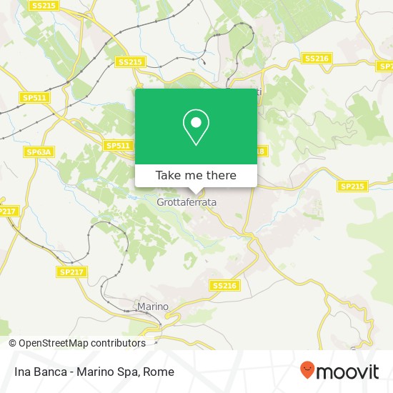 Ina Banca - Marino Spa map