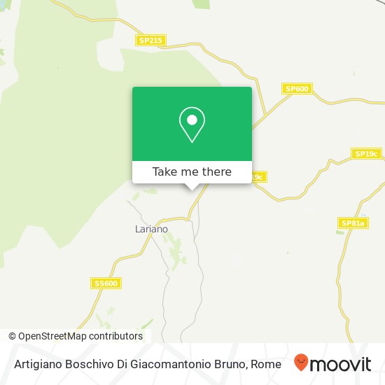 Artigiano Boschivo Di Giacomantonio Bruno map