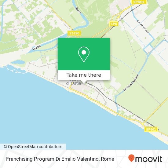 Franchising Program Di Emilio Valentino map