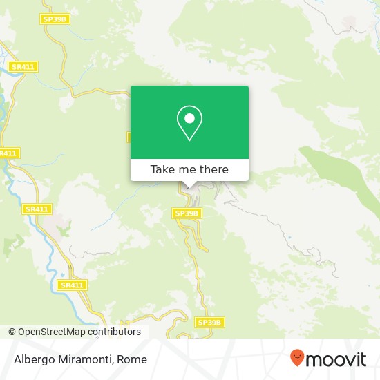 Albergo Miramonti map