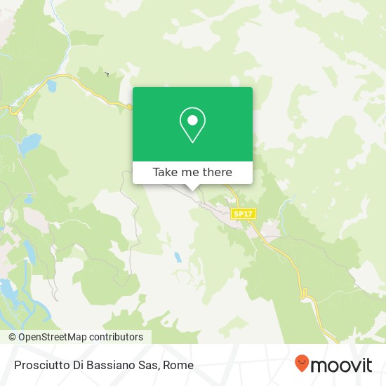 Prosciutto Di Bassiano Sas map