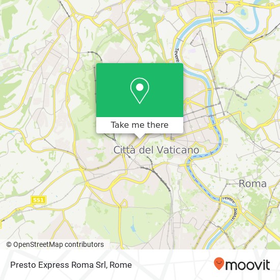 Presto Express Roma Srl map