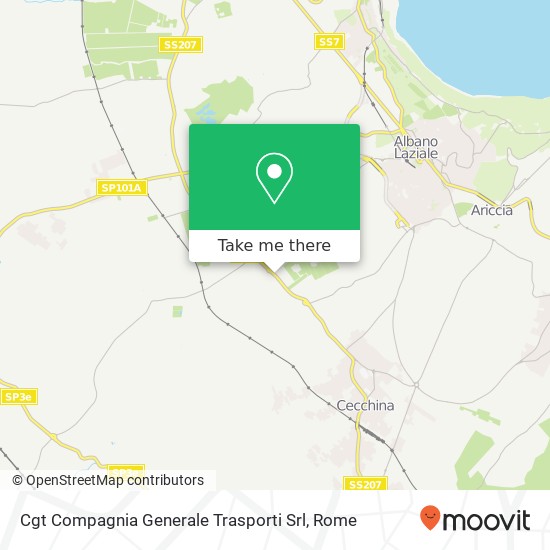 Cgt Compagnia Generale Trasporti Srl map