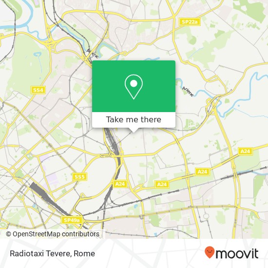 Radiotaxi Tevere map
