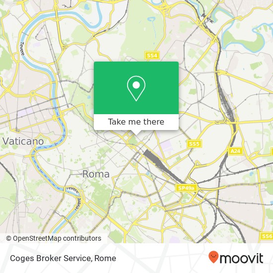 Coges Broker Service map