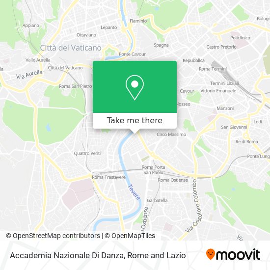 Accademia Nazionale Di Danza map