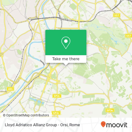 Lloyd Adriatico Allianz Group - Orsi map