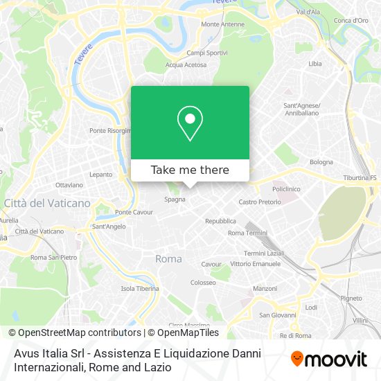 Avus Italia Srl - Assistenza E Liquidazione Danni Internazionali map