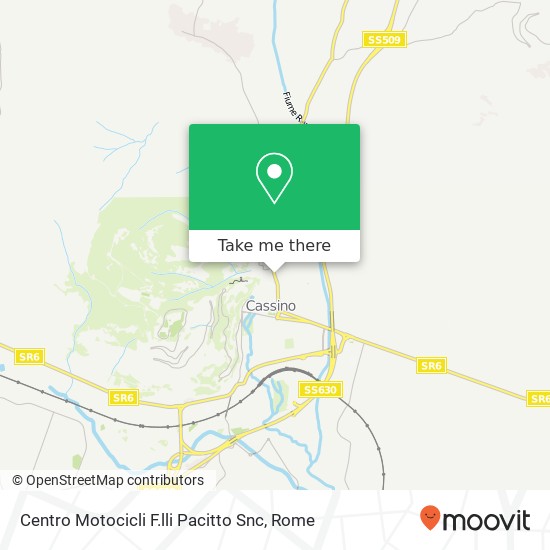 Centro Motocicli F.lli Pacitto Snc map