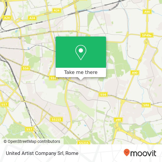 United Artist Company Srl map