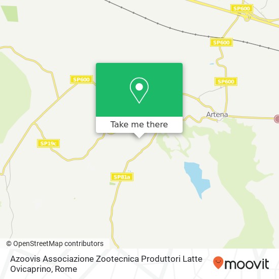 Azoovis Associazione Zootecnica Produttori Latte Ovicaprino map