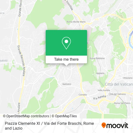 Clement XI Square / Forte Braschi Street map