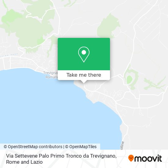 Via Settevene Palo Primo Tronco da Trevignano map