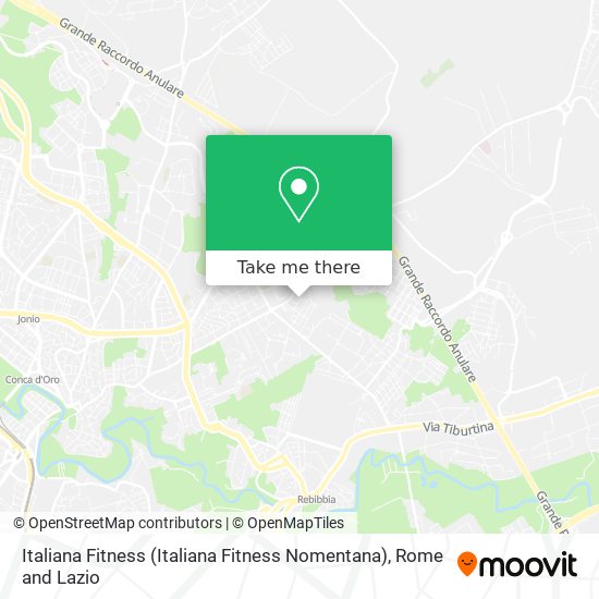 Italiana Fitness (Italiana Fitness Nomentana) map