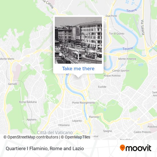 Quartiere I Flaminio map
