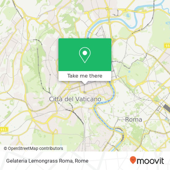 Gelateria Lemongrass Roma map