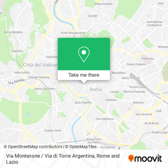 Via Monterone / Via di Torre Argentina map