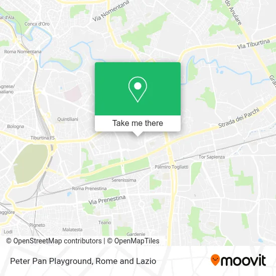 Peter Pan Playground map