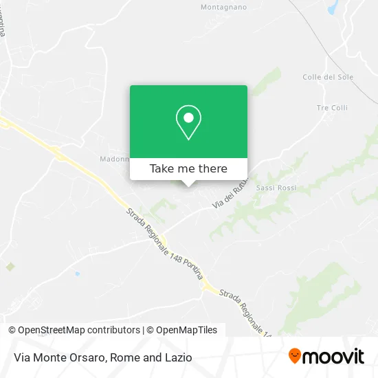 Monte Orsaro Road map