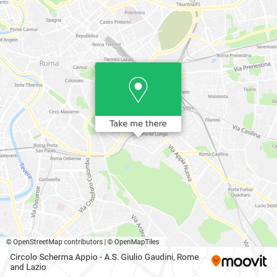 Circolo Scherma Appio - A.S. Giulio Gaudini map